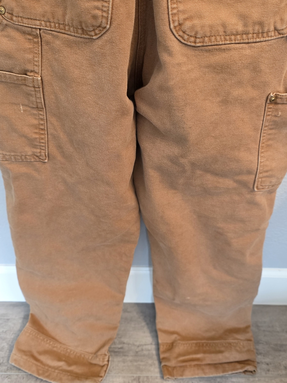 Carhartt Classic Duck Bib Overalls in Carhartt Brown - Picture 4 of 6